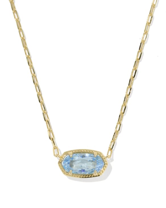 Elisa Luxe Gold Short Pendant Necklace&nbsp;
