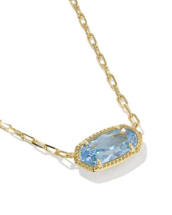 Elisa Luxe Gold Short Pendant Necklace&nbsp;