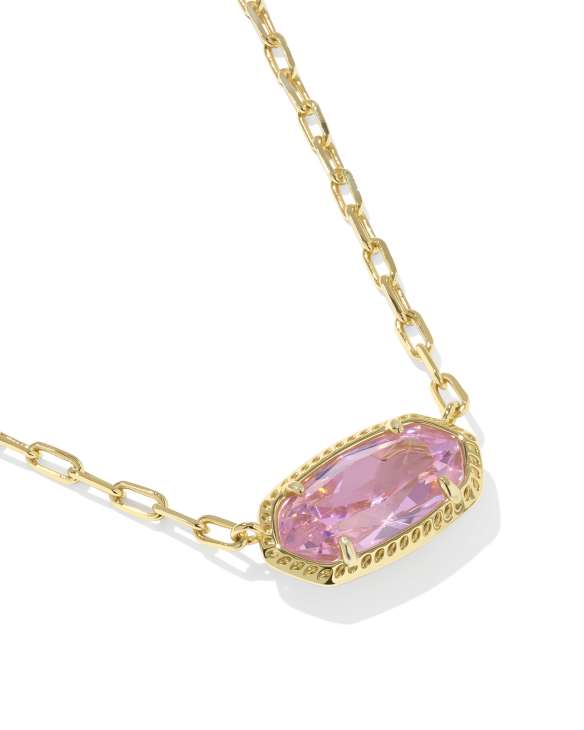 Elisa Luxe Gold Short Pendant Necklace&nbsp;