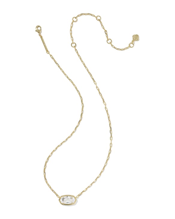 Elisa Luxe Gold Short Pendant Necklace&nbsp;