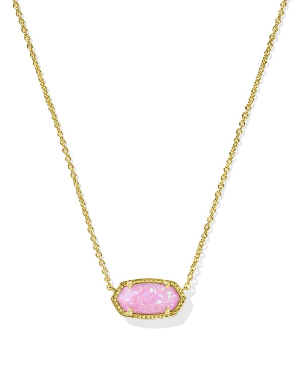 Elisa Gold Short Pendant Necklace