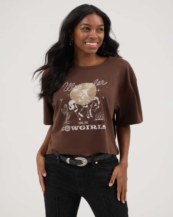 Wrangler&reg; x Yellow Rose by Kendra Scott Cropped Graphic Tee