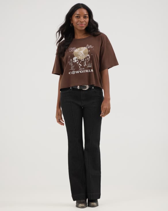 Wrangler&reg; x Yellow Rose by Kendra Scott Cropped Graphic Tee