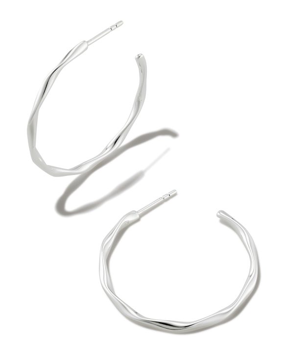 Aspen Hoop Earrings in Sterling Silver