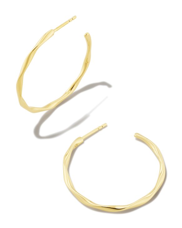 Aspen Hoop Earrings in 18k Gold Vermeil