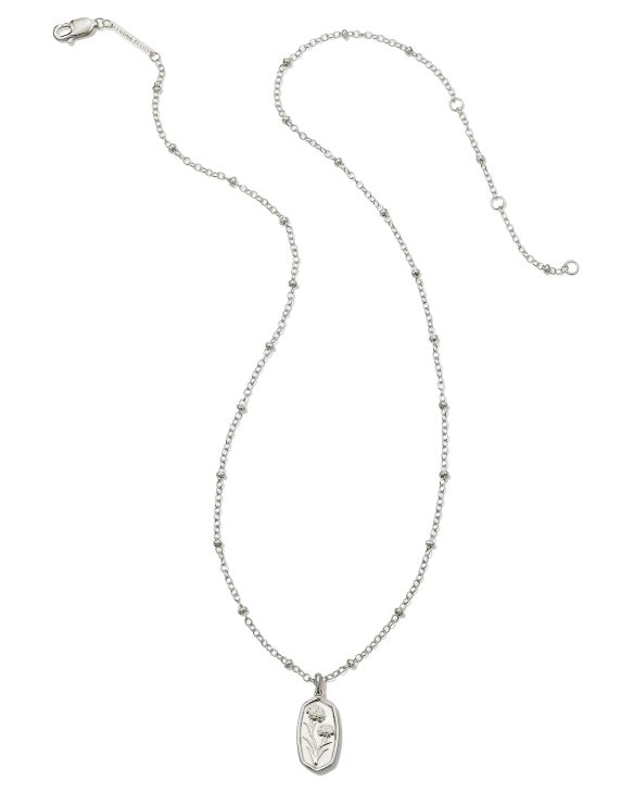 Bryleigh Charm Necklace in Sterling Silver