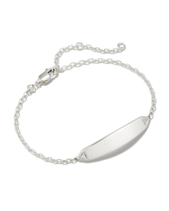 Tinsley Sterling Silver Chain Bracelet in White Topaz