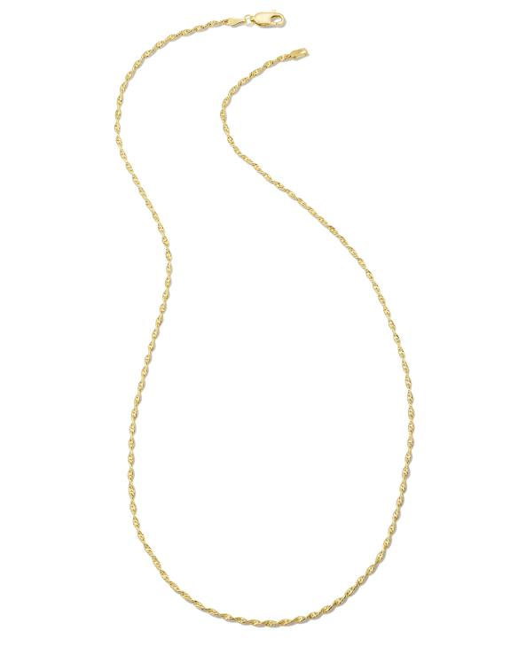 Twisted Victorian Chain Necklace in 18k Gold Vermeil