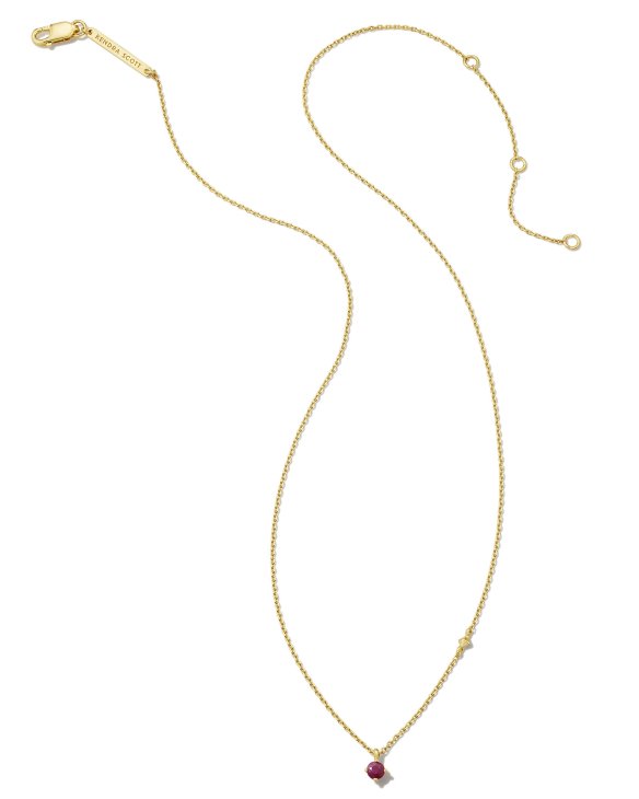 Maisie 18k Gold Vermeil Pendant Necklace in Ruby