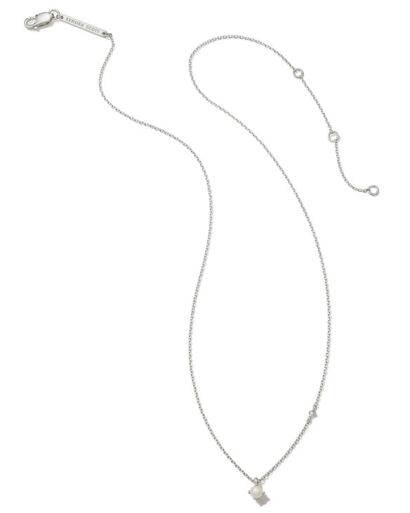 Maisie Sterling Silver Pendant Necklace in White Pearl