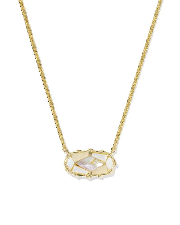 Dolly Parton x Kendra Scott Patchwork Elisa Gold Short Pendant Necklace