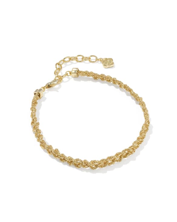 Gabriella Gold Braided Chain Bracelet