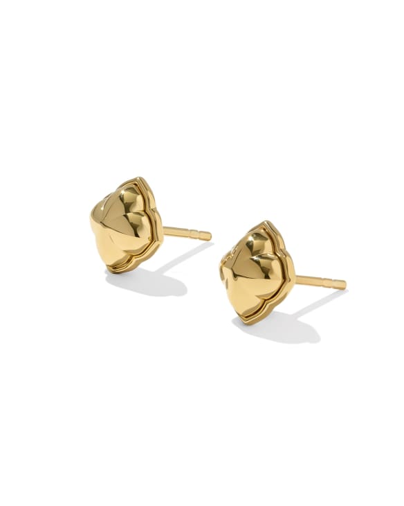 Dira 18k Gold Vermeil Small Metal Stud Earrings
