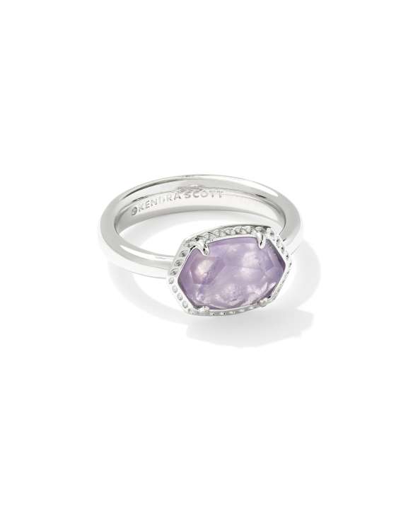 Daphne Silver Frame Band Ring