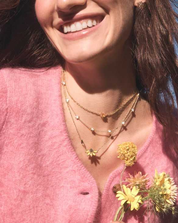 Jane Gold Strand Necklace