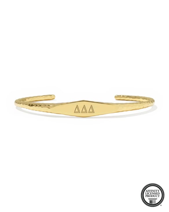 Delta Delta Delta 18k Yellow Gold Vermeil Davie Cuff Bracelet