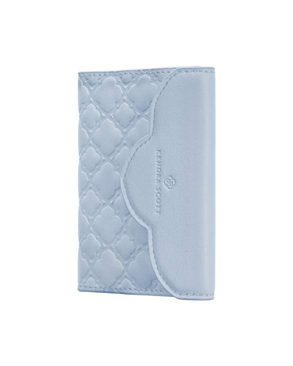 Magnetic Blue Trifold Wallet