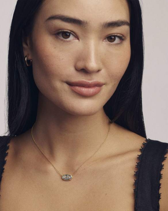 Elisa USA Gold Short Pendant Necklace