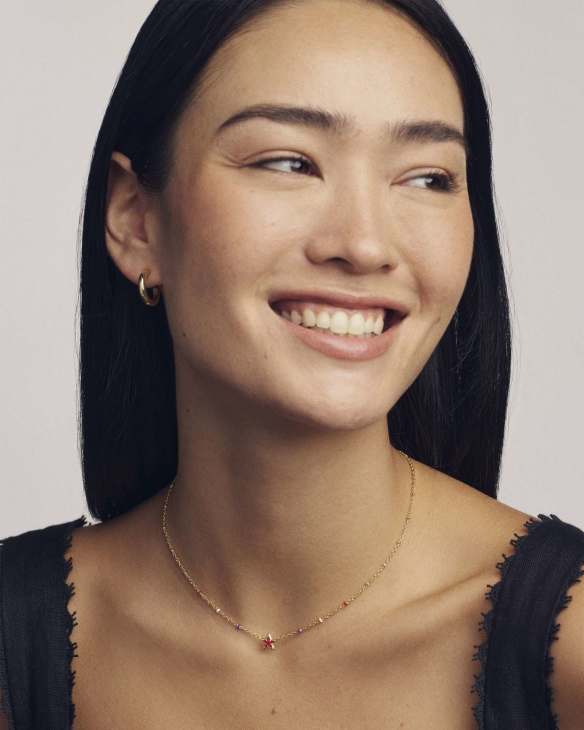 Mini Cassidy Gold Short Pendant Necklace