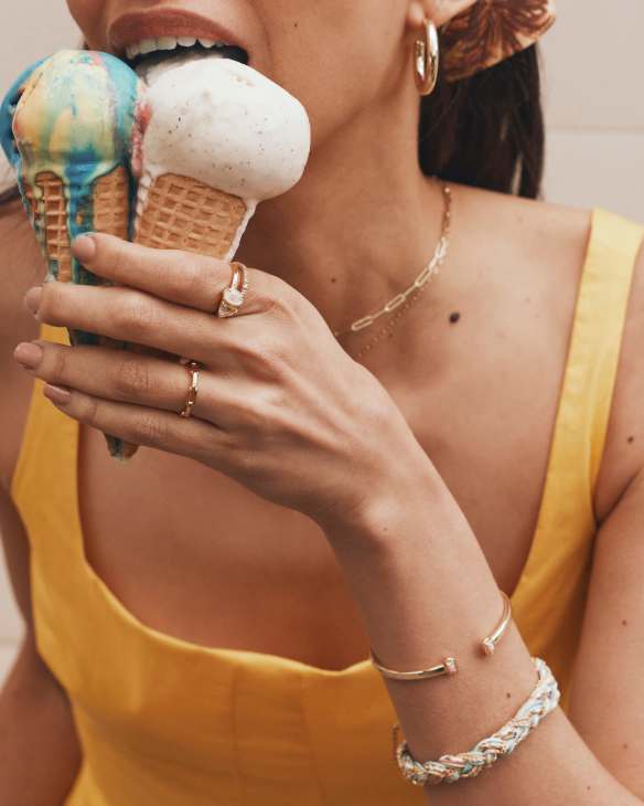 Mini Elton Gold Cuff Bracelet