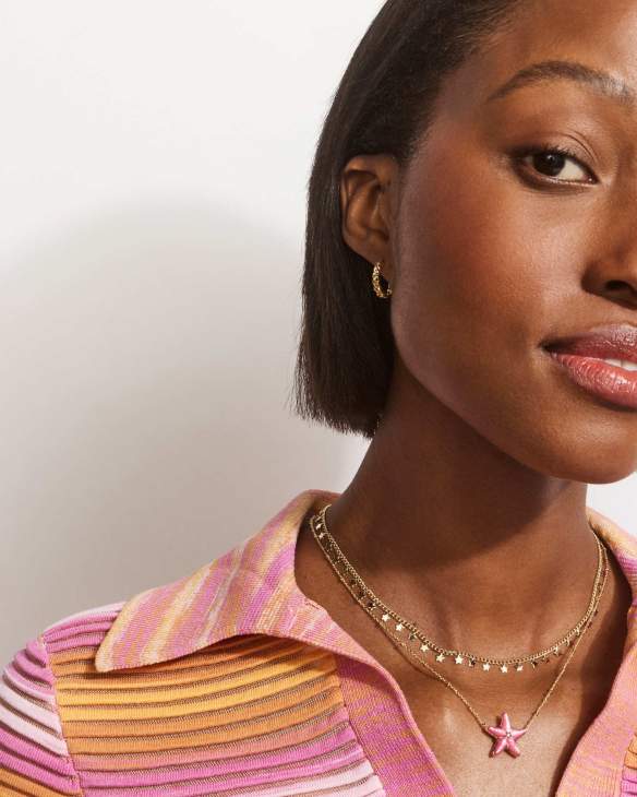 Parker Star Gold Strand Necklace
