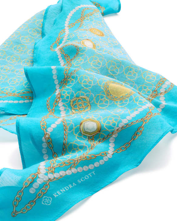 Lily Diamond Scarf in Blue