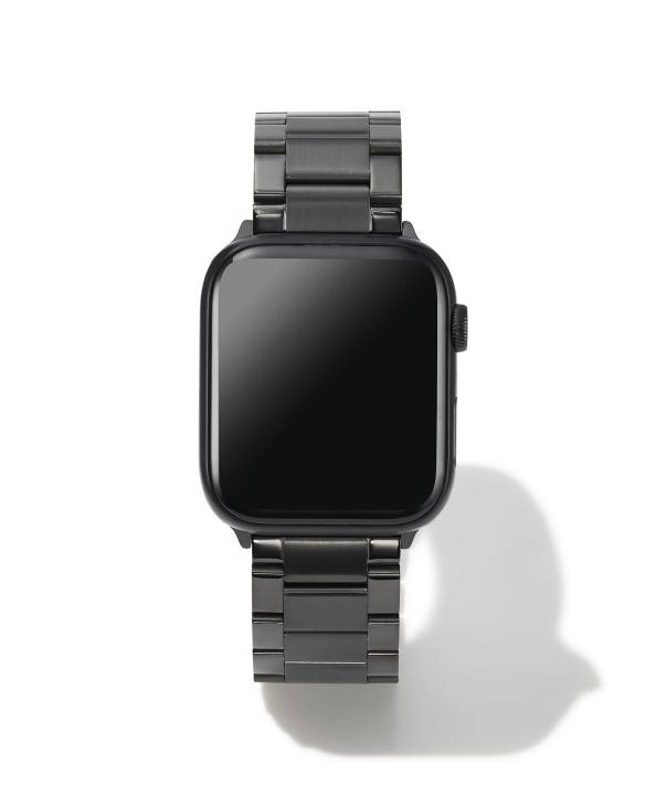 Weston 3 Link Watch Band in Black Tone Stainless Steel