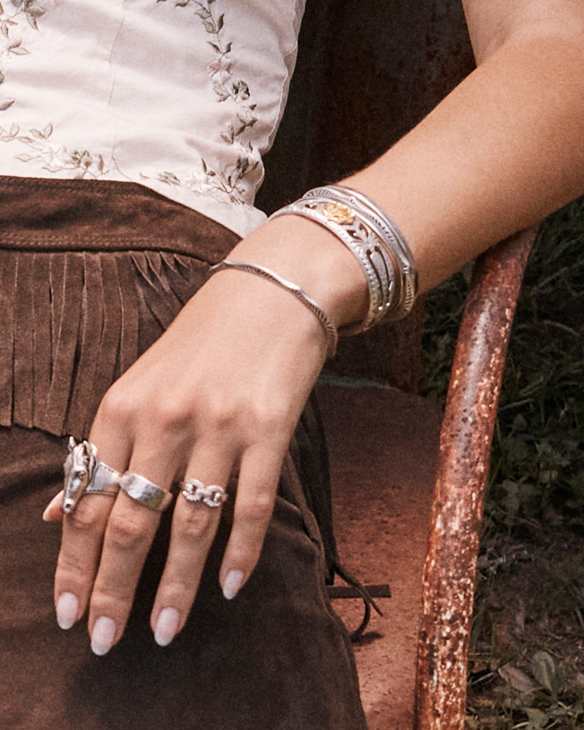 Beau Cocktail Ring in Vintage Silver