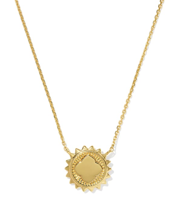 Dira Sun 18k Gold Vermeil Metal Short Pendant Necklace