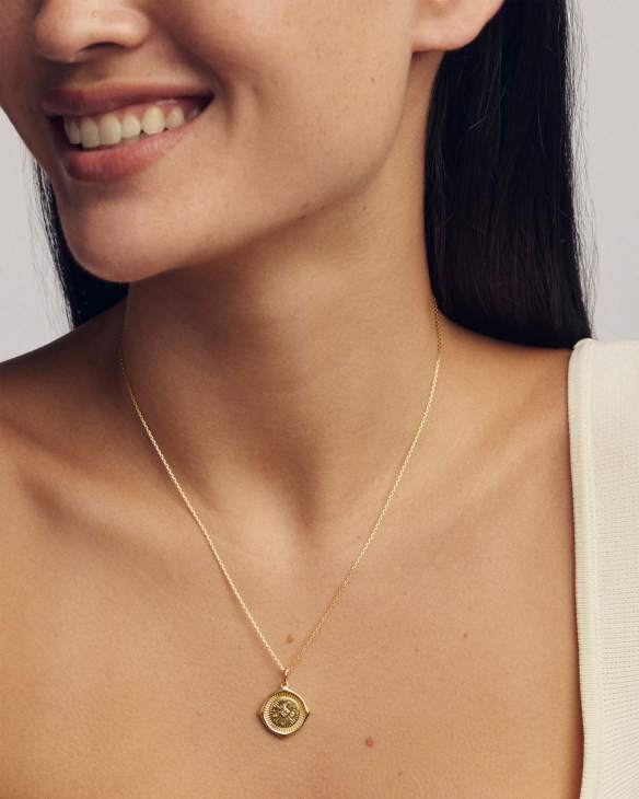 Metal Compass 18k Gold Vermeil Charm