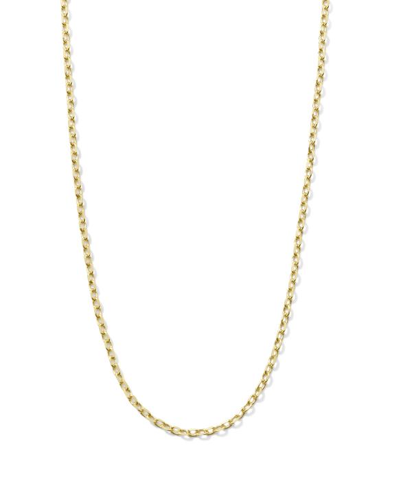 20" Thin Chain Necklace in 14k Yellow Gold