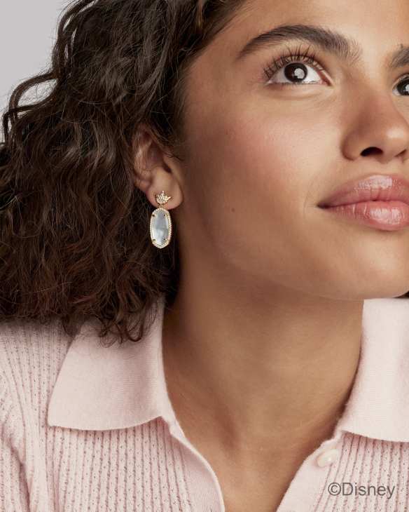Disney | Kendra Scott Dana Princess Gold Drop Earrings