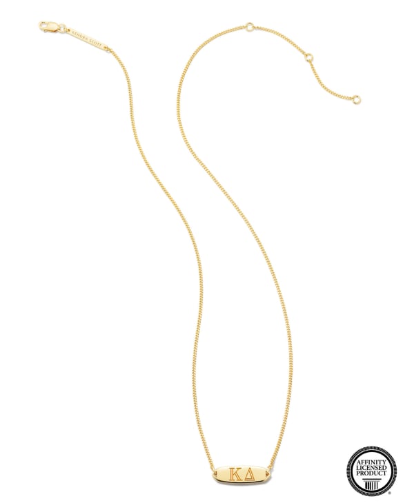 Kappa Delta Pendant Necklace in 18k Gold Vermeil