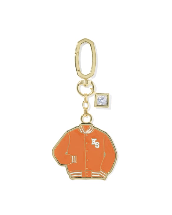 Varsity Jacket Enamel Gold Bag Charm