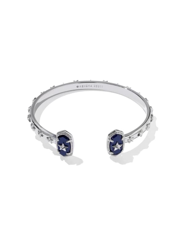 Elton Silver Star Cuff Bracelet