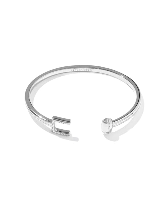 Wynn Silver Football Cuff Bracelet