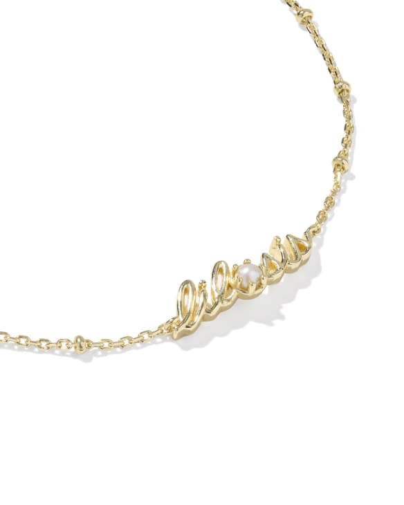 Kendra Scott Lil Sis Pendant Necklace in Gold/Freshwater CLTRD Pearl main image 0
