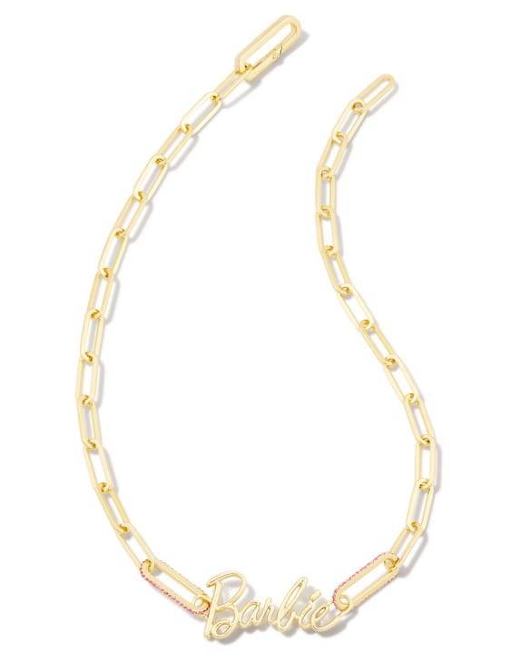 Barbie™ x Kendra Scott Gold Charm Bracelet in Pink Mix