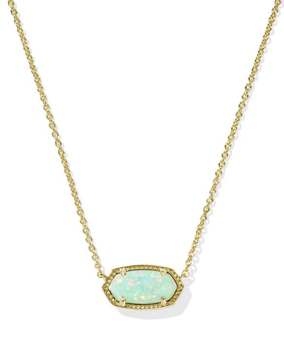 Elisa Gold Short Pendant Necklace