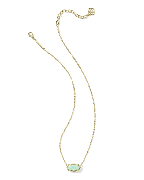 Elisa Gold Short Pendant Necklace