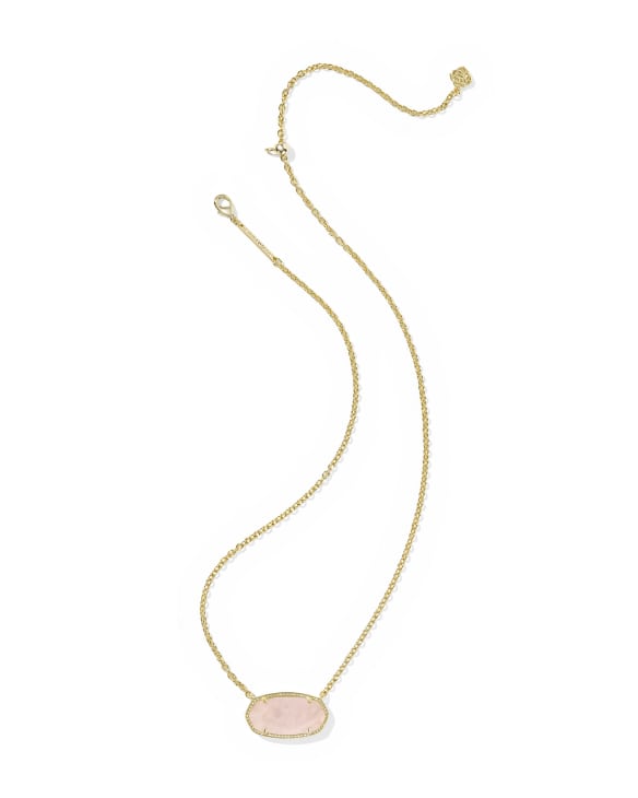 Elisa Gold Statement Short Pendant Necklace