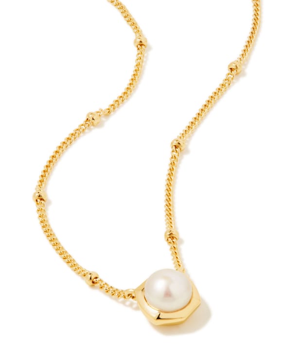 Kendra Scott: Leighton Pearl Chain Necklace in Gold – The Palm Tree Boutique