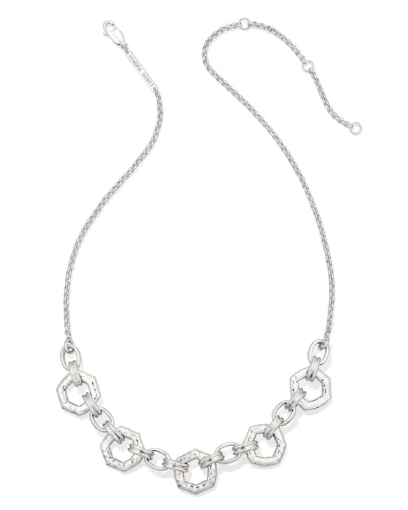 Davie Sterling Silver Open Frame Chain Necklace