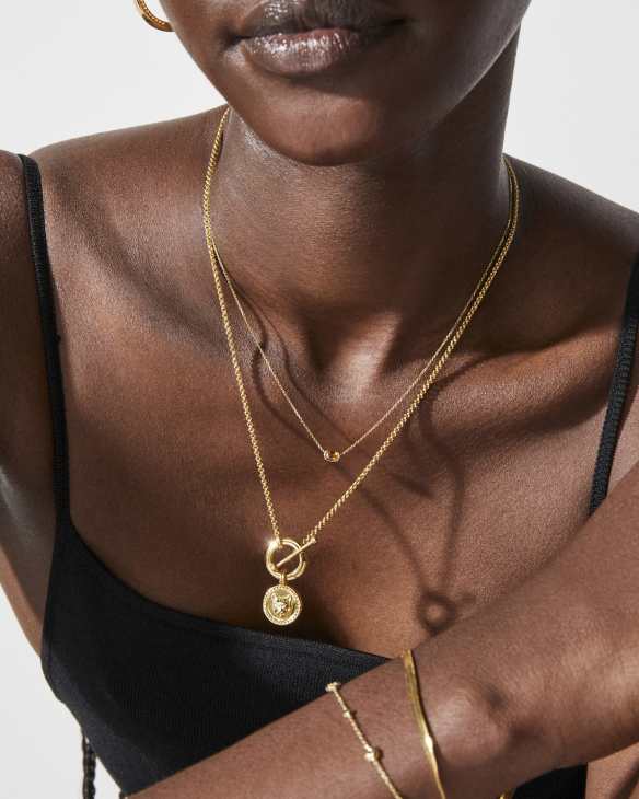 Kimberly Chain Necklace in 18k Gold Vermeil