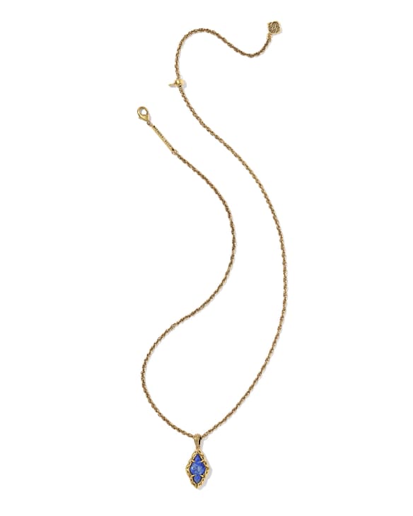 Adeline Vintage Gold Short Pendant Necklace