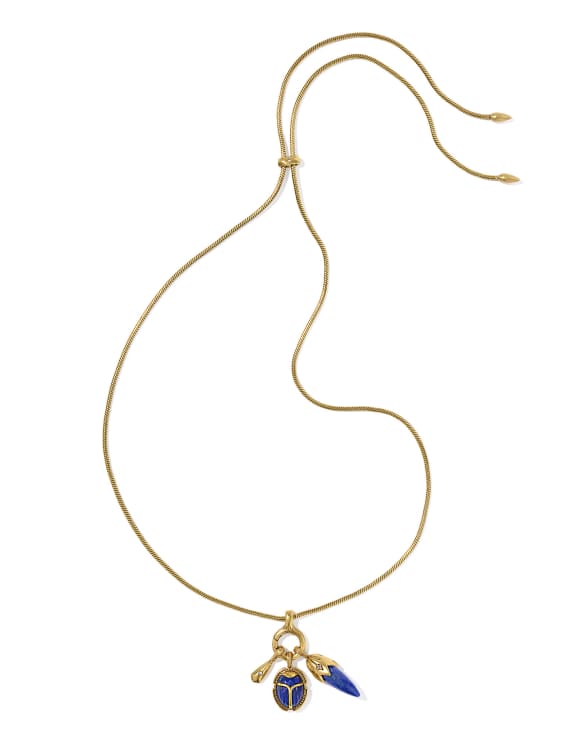 Catherine Vintage Gold Charm Necklace