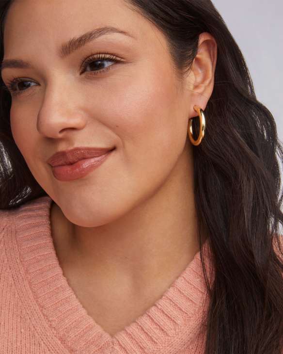 Colette Hoop Earrings in Gold