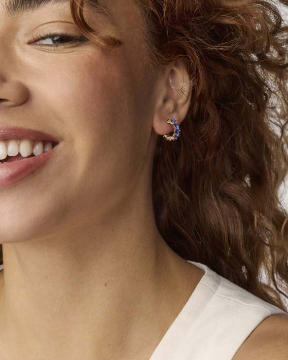 Cailin Gold September Huggie Earrings