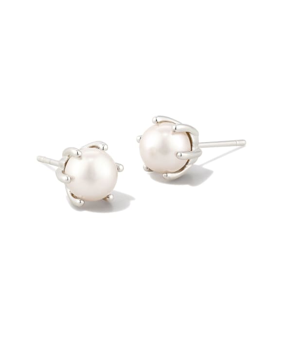 Ashton Silver Freshwater Cultured Pearl Stud Earrings