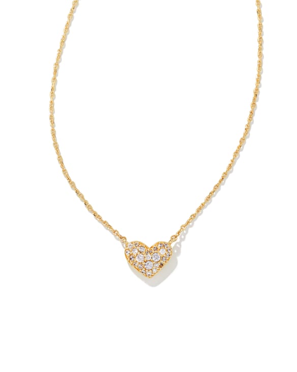 Buy Dainty Gold Heart Necklace, Gold Heart Necklace, Valentines